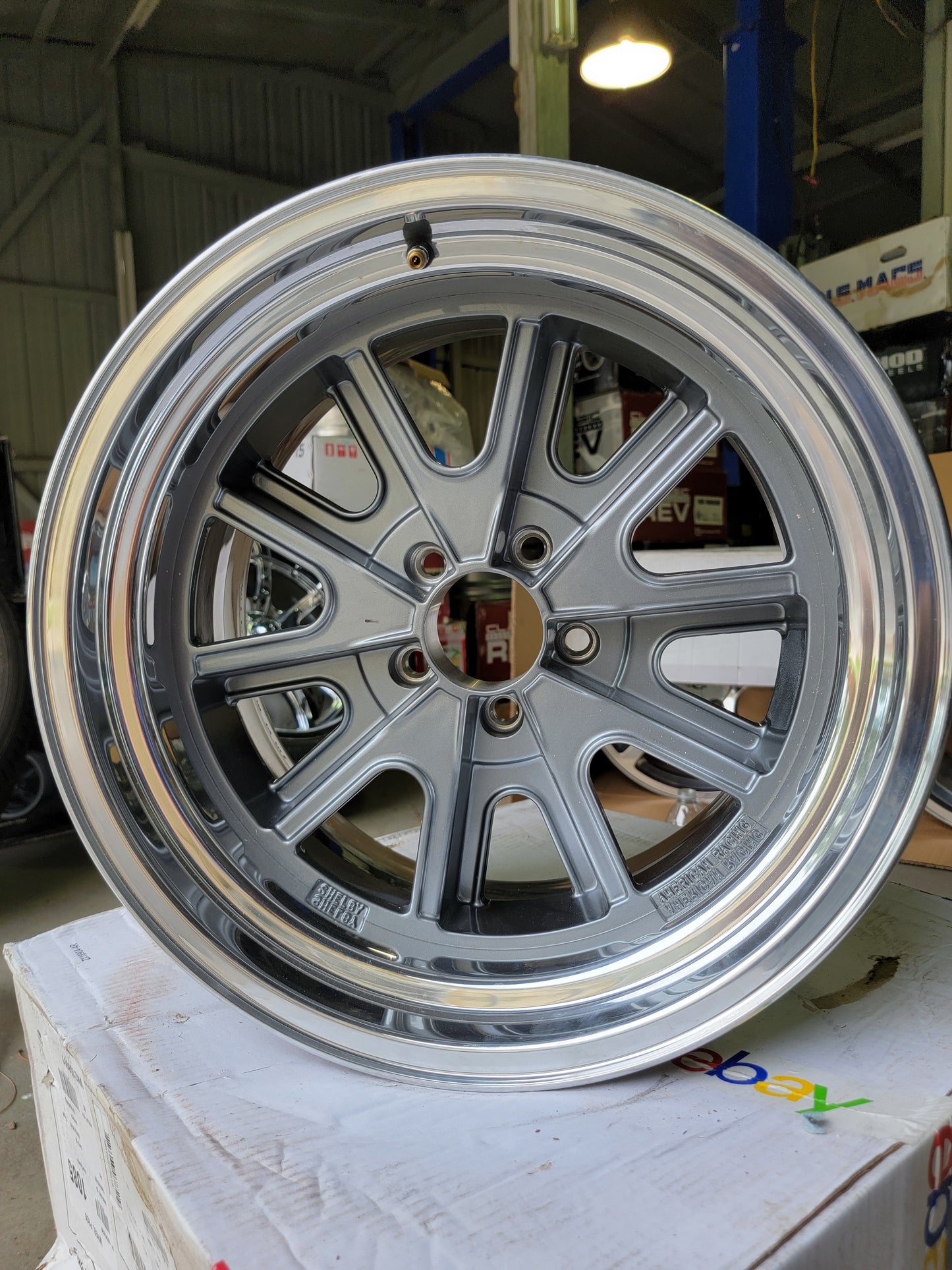 (2) 17x9.5" AMERICAN RACING VN427 SHELBY WHEELS