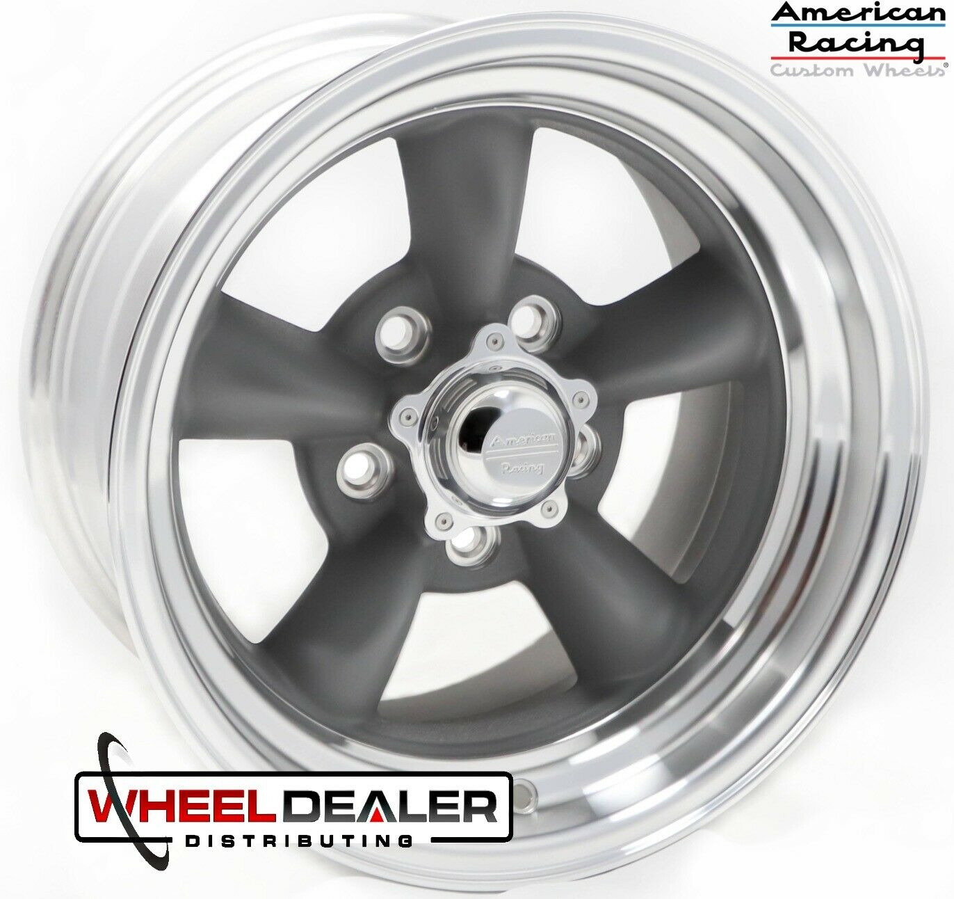 14" Gray Torq Thrust II Wheels