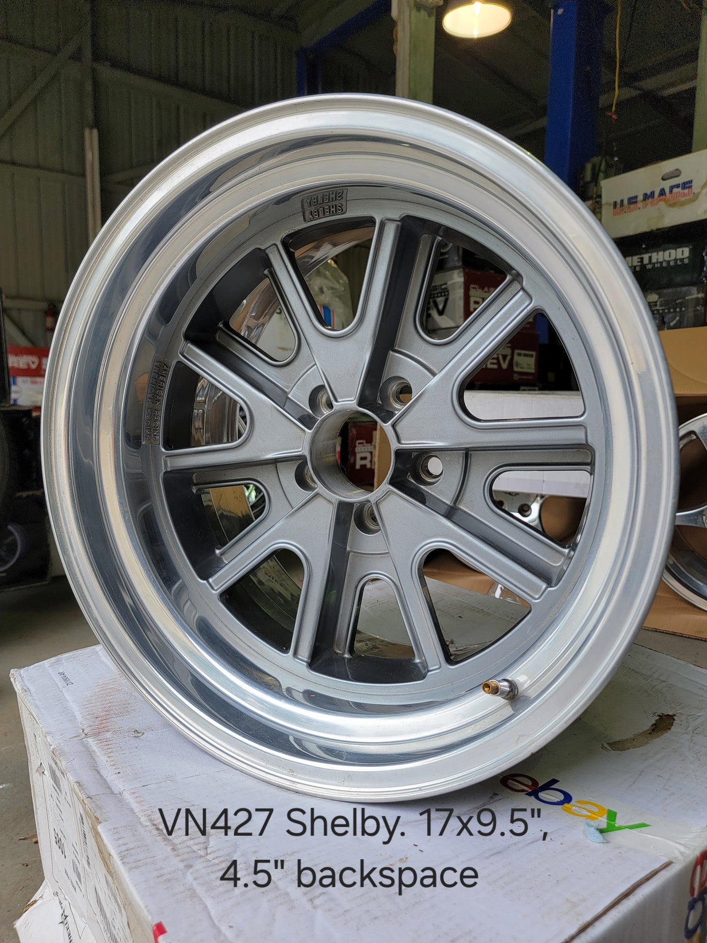 (2) 17x9.5" AMERICAN RACING VN427 SHELBY WHEELS