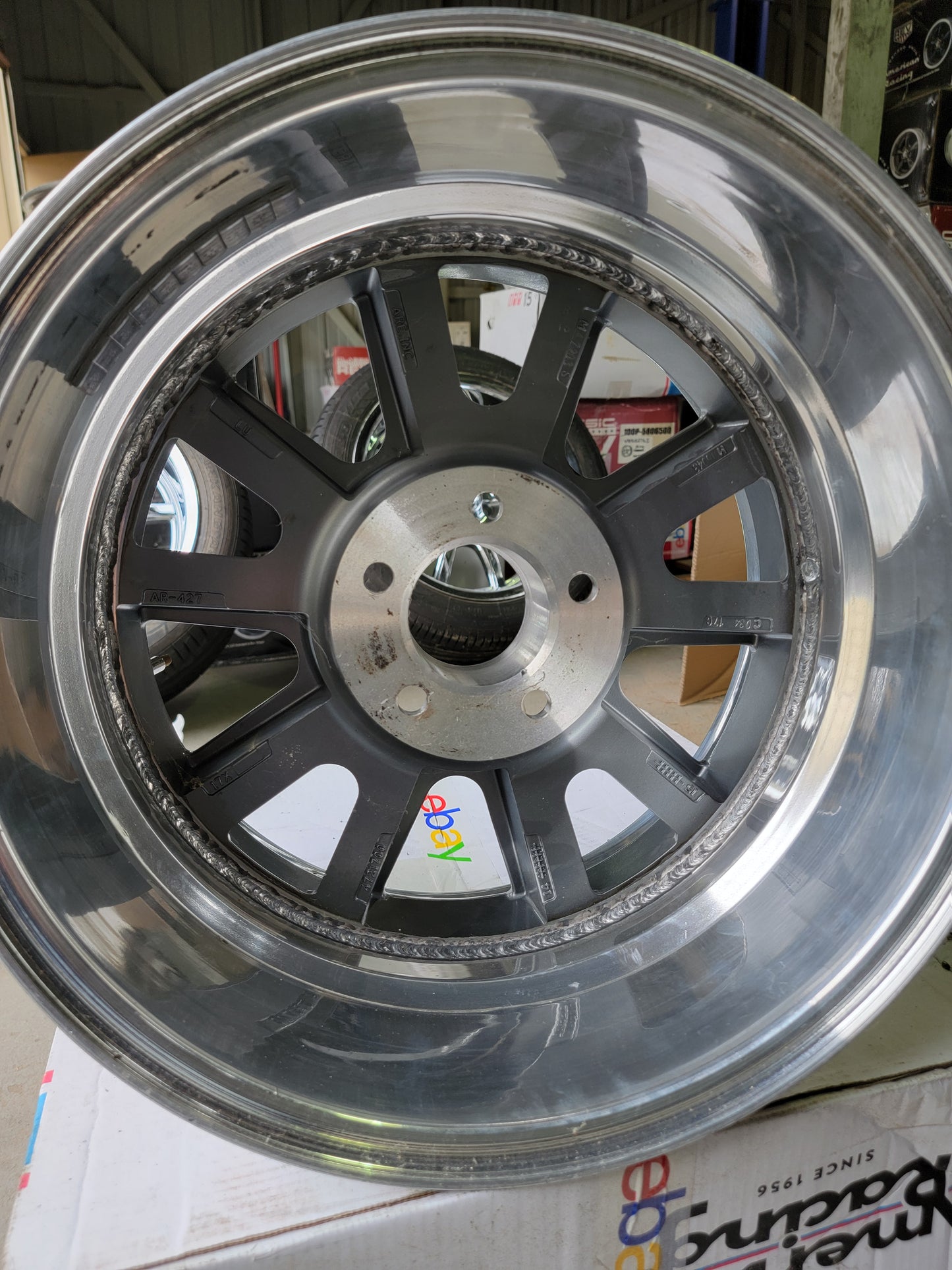 (2) 17x9.5" AMERICAN RACING VN427 SHELBY WHEELS