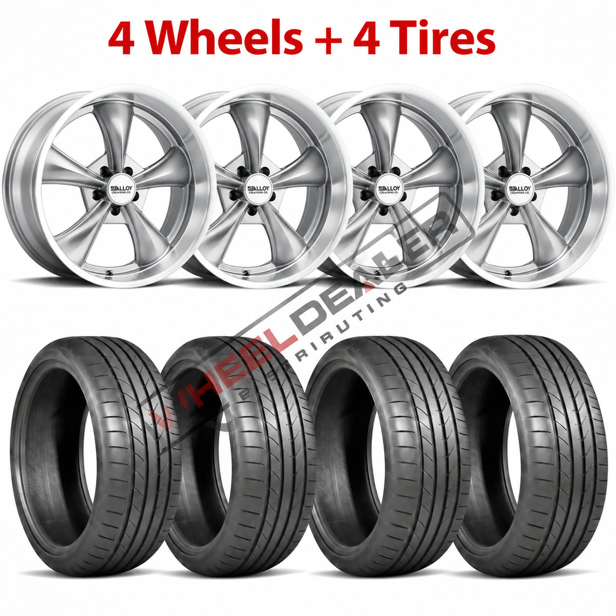 20" STAGGERED WHEELS W/ TIRES (C10 TRUCKS)