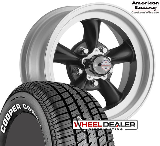 15" Black TT-D & Cooper Tires - GM Car